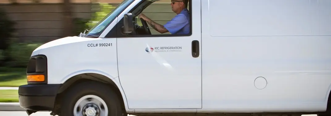 KIC Refrigeration service vehicle serving Cecil area